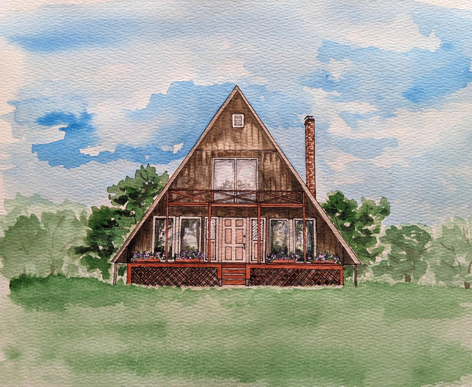 The A-frame — childhood home in Topeka, Kansas